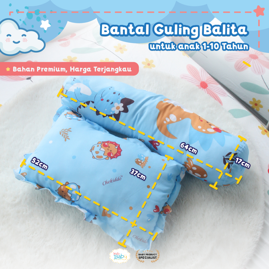 Premium Paket Bantal Guling Anak Junior Karakter Umur 1