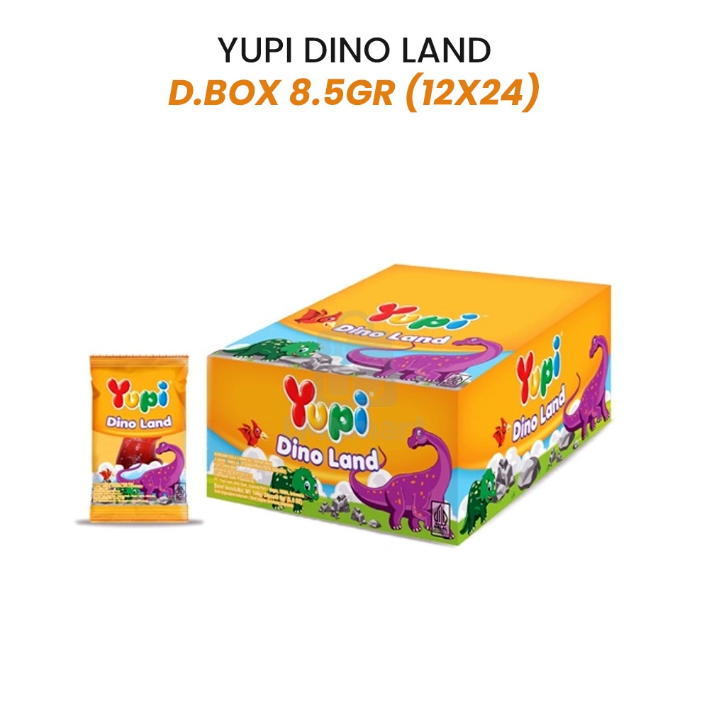 

YUPI Permen Jelly Dino Land – Gummy Bentuk Dino Lucu, Rasa Buah Enak & Favorit Anak-anak