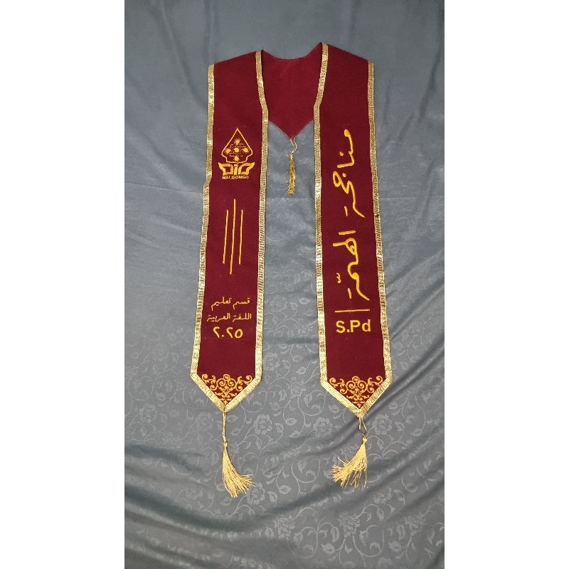 [PREMIUM] Selempang Wisuda 2 Lapis, leher V
