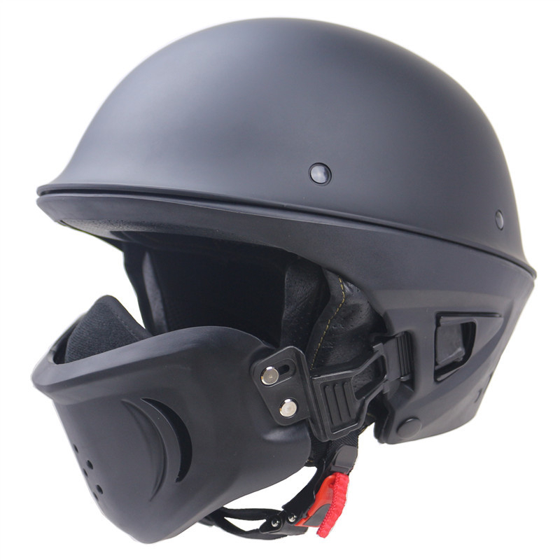 Helm Pria Helm Rogue Baru Helm Motor DOT Helm Retro Amerika Helm Rouge Asli ZR-666
