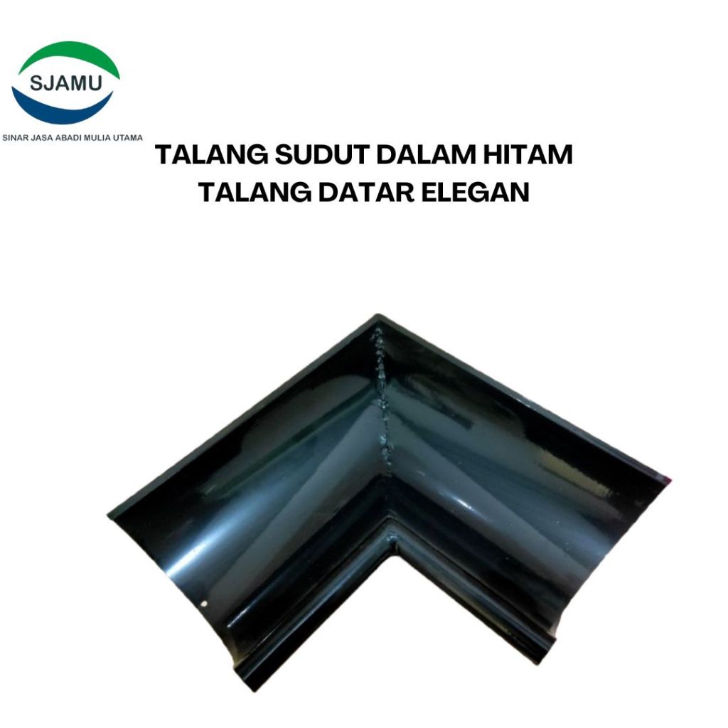 Talang Sudut Dalam dan Luar Talang Elegan Hitam Talang Air Rumah (SJAMU)