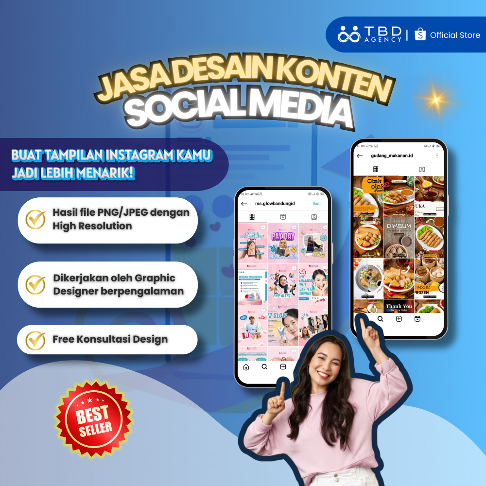 Jasa Desain Feed Konten Social Media Instagram - TBD Agency