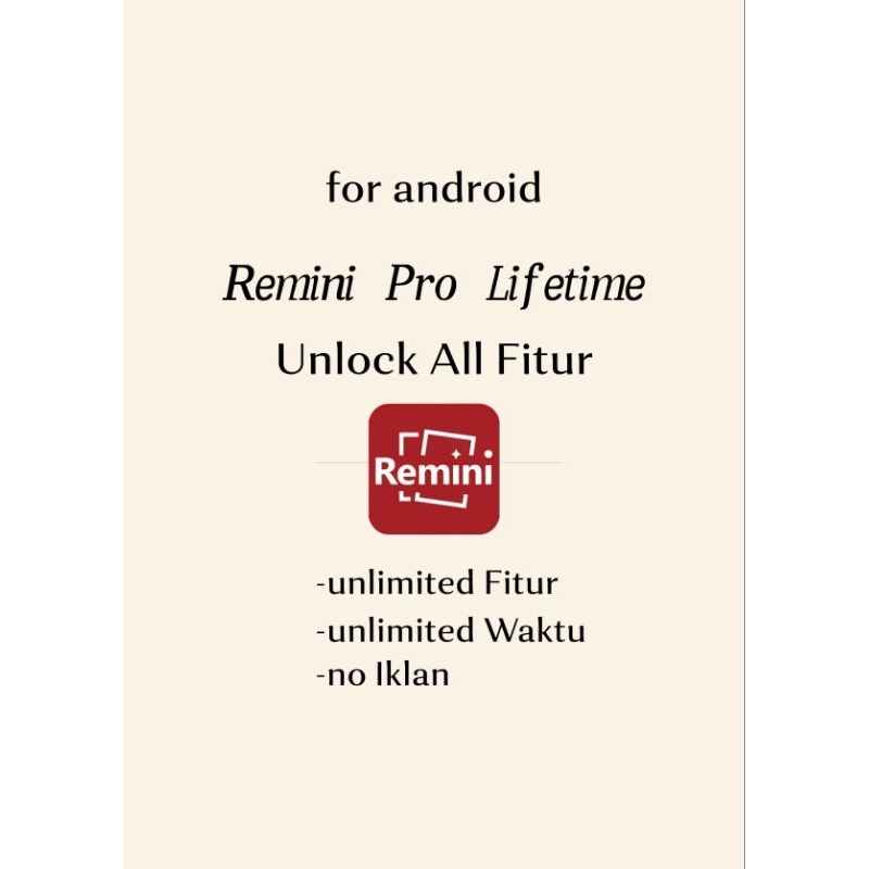 Remini Pro Lifetime Unlimited Android