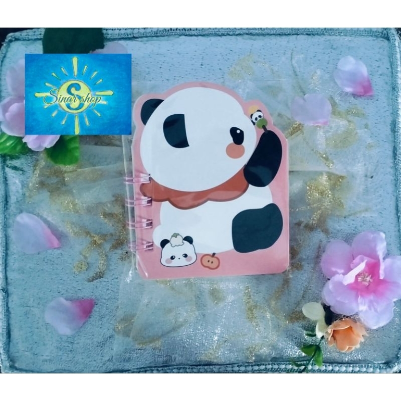 

buku tulis kecil panda lucu