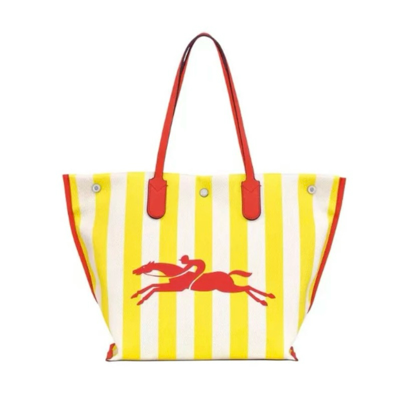 Lc stripe printed handbag