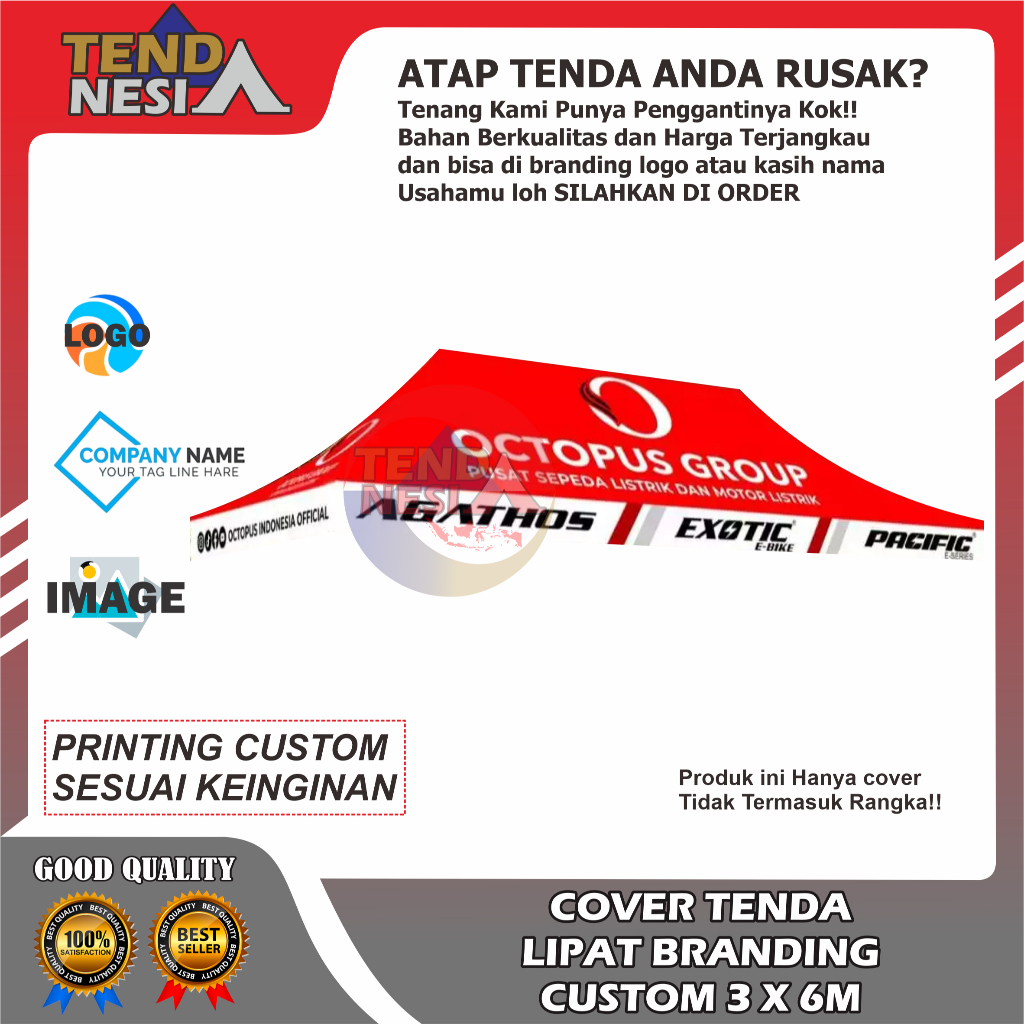 TENDA LIPAT 3X6 CUSTOM DESIGN FREE