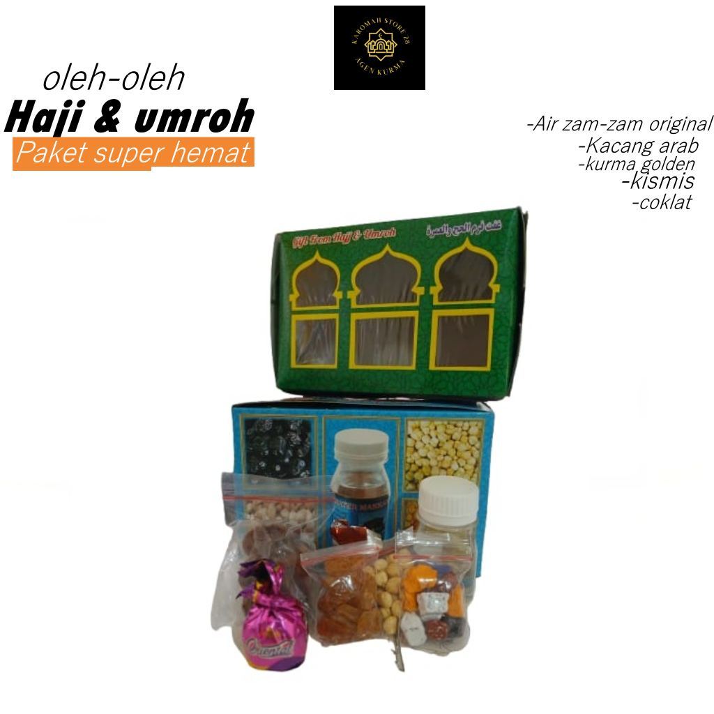 

(25 pcs) Paket 5in1 Oleh-oleh haji dan umroh (DUS KOTAK)