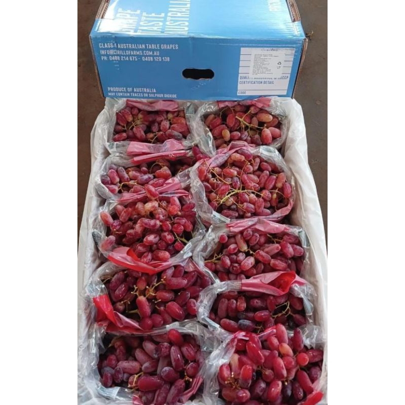 

ANGGUR IMPORT LONG CRIMSON AUSTRALIA GREAT TASTE / KG