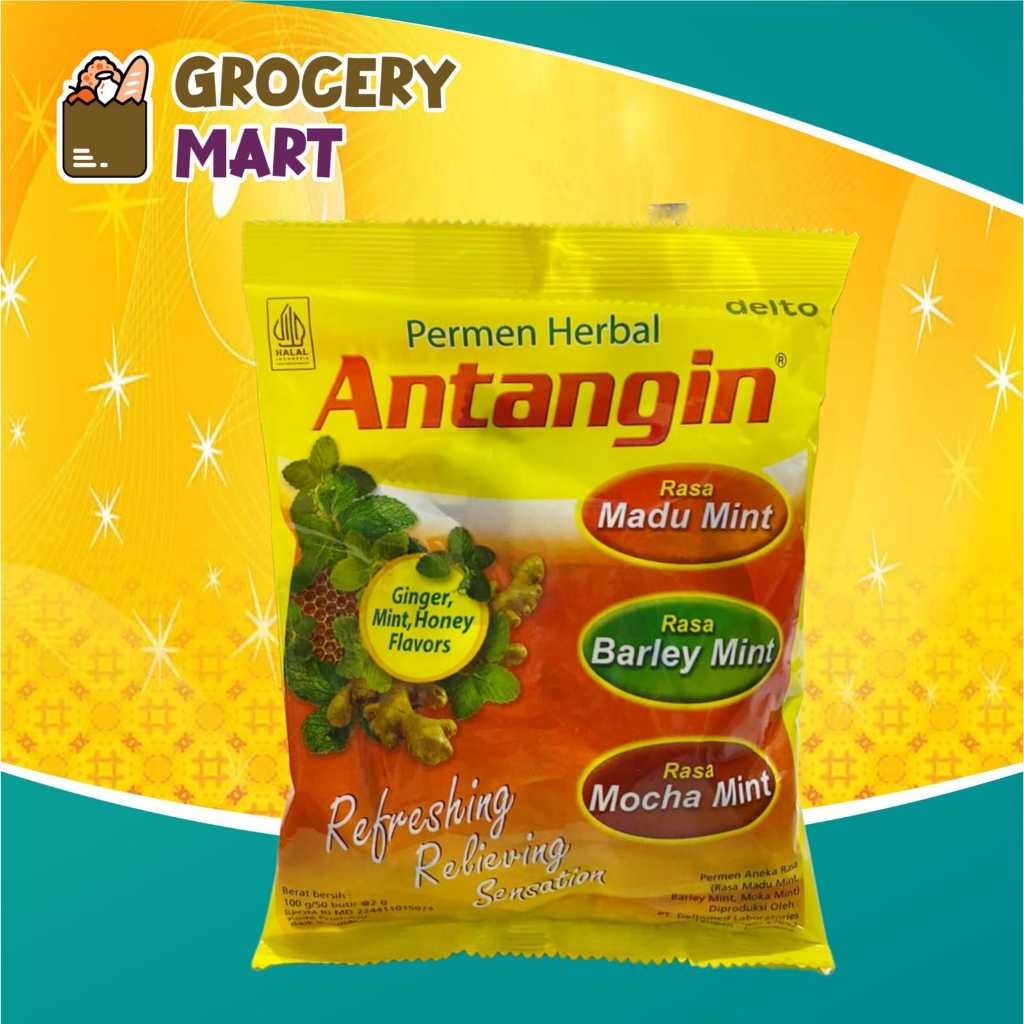 

Permen Herbal ANTANGIN Aneka Rasa Ginger Mint, Honey Flavors 100gr