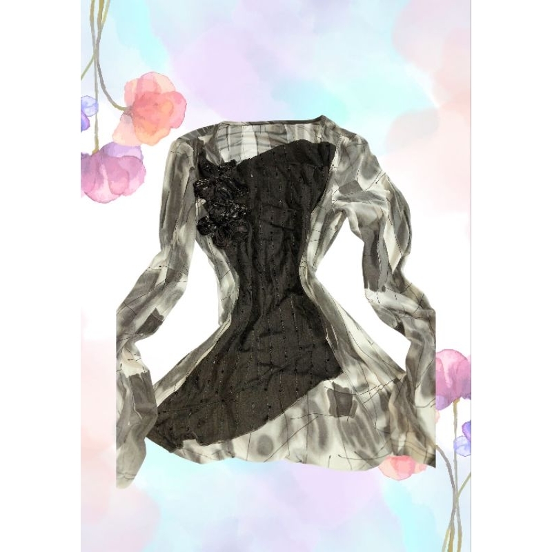 Y2K PRELOVED BAJU Y2K BUNGA-BUNGA