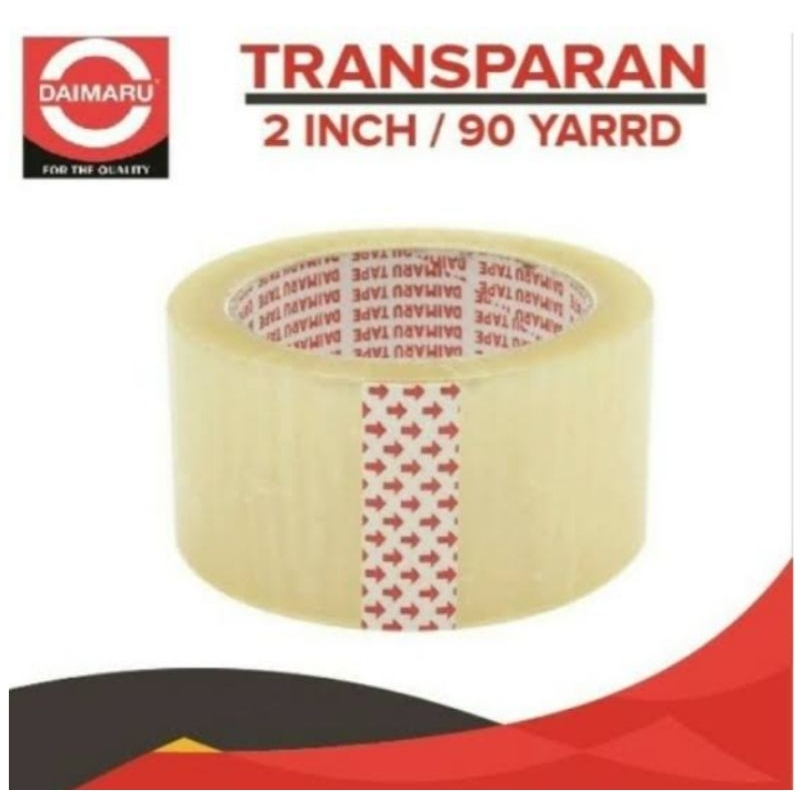 

Lakban Bening / Transparan Daimaru Original 2 inch / 48 mm x 90 yard