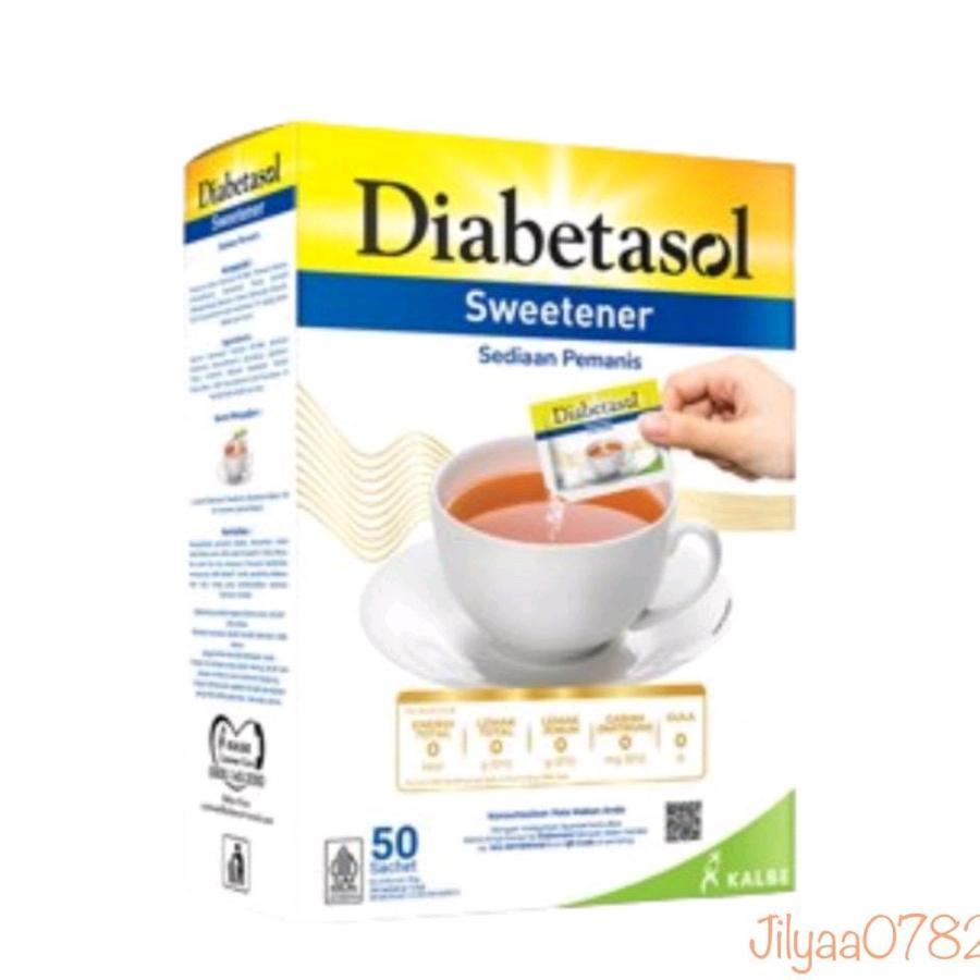 

Diabetasol sweetener isi 50 sachet Box