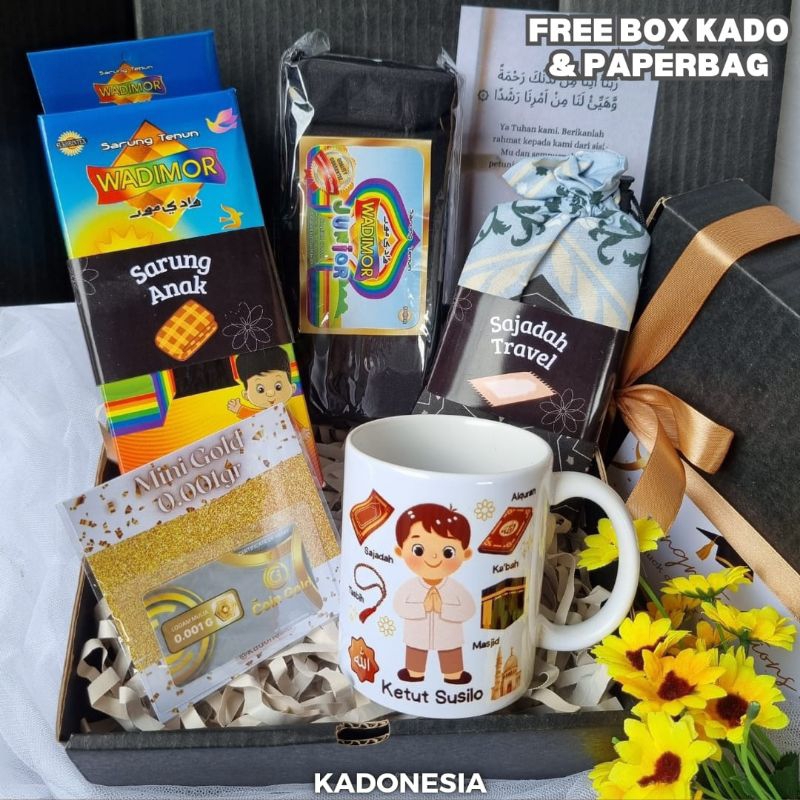 

Hampers Khitan Sarung Anak / Kado Sunatan / Hadiah Sunat ( DAFFA )