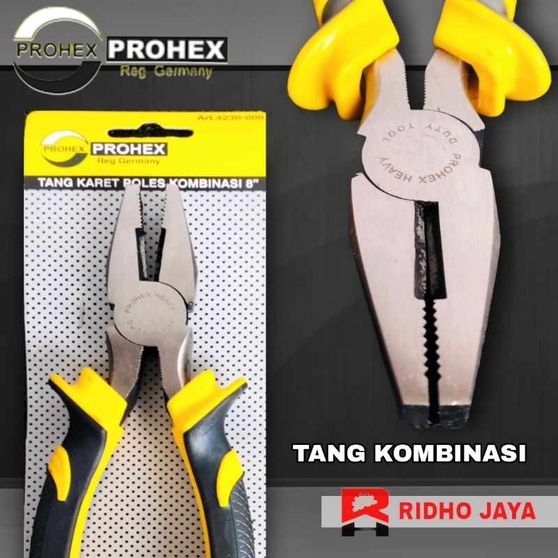 PROHEX Tang Kombinasi Serbaguna 8" 7" 6" Inch Original Product Reg Germany