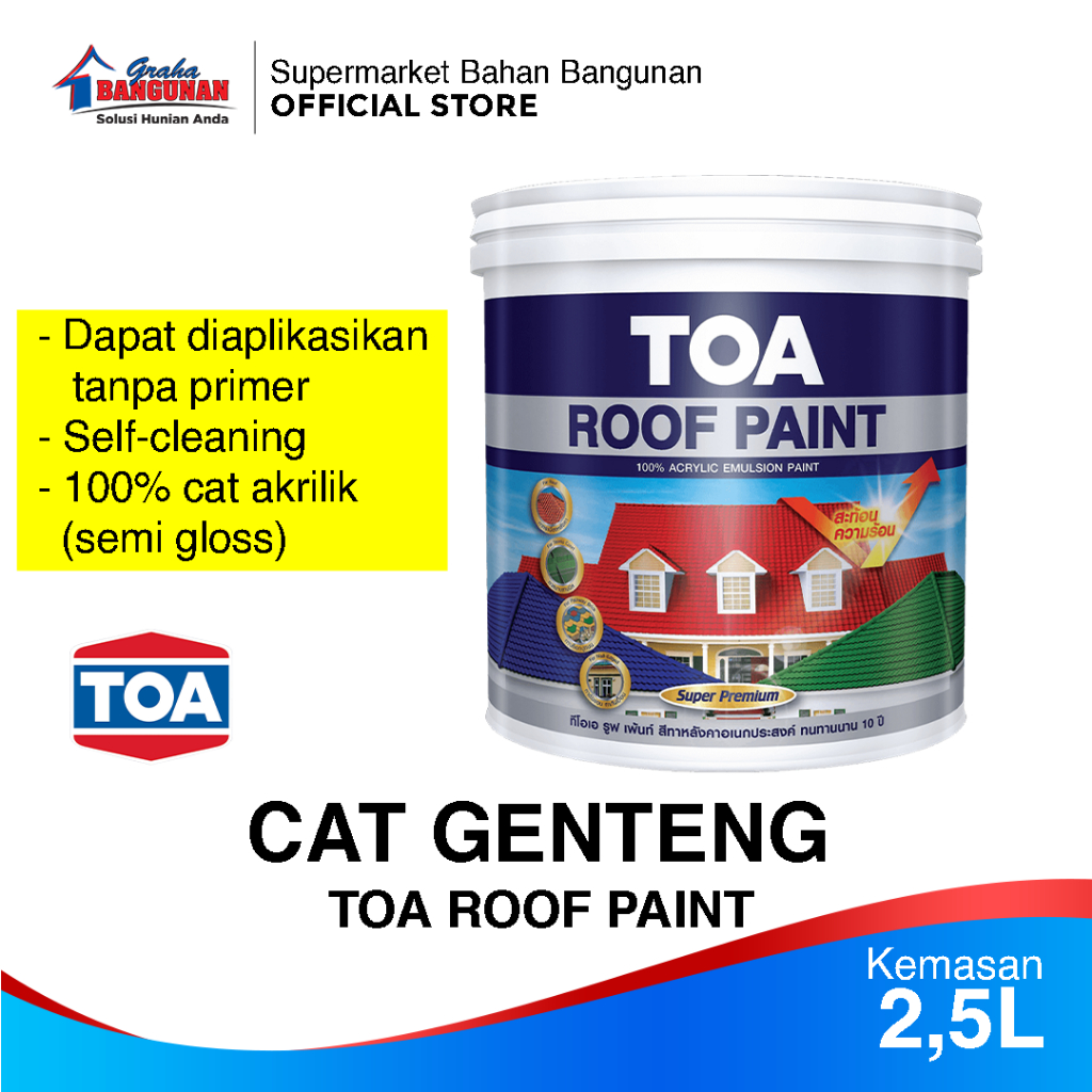 Cat Genteng TOA Roof Paint 2,5L