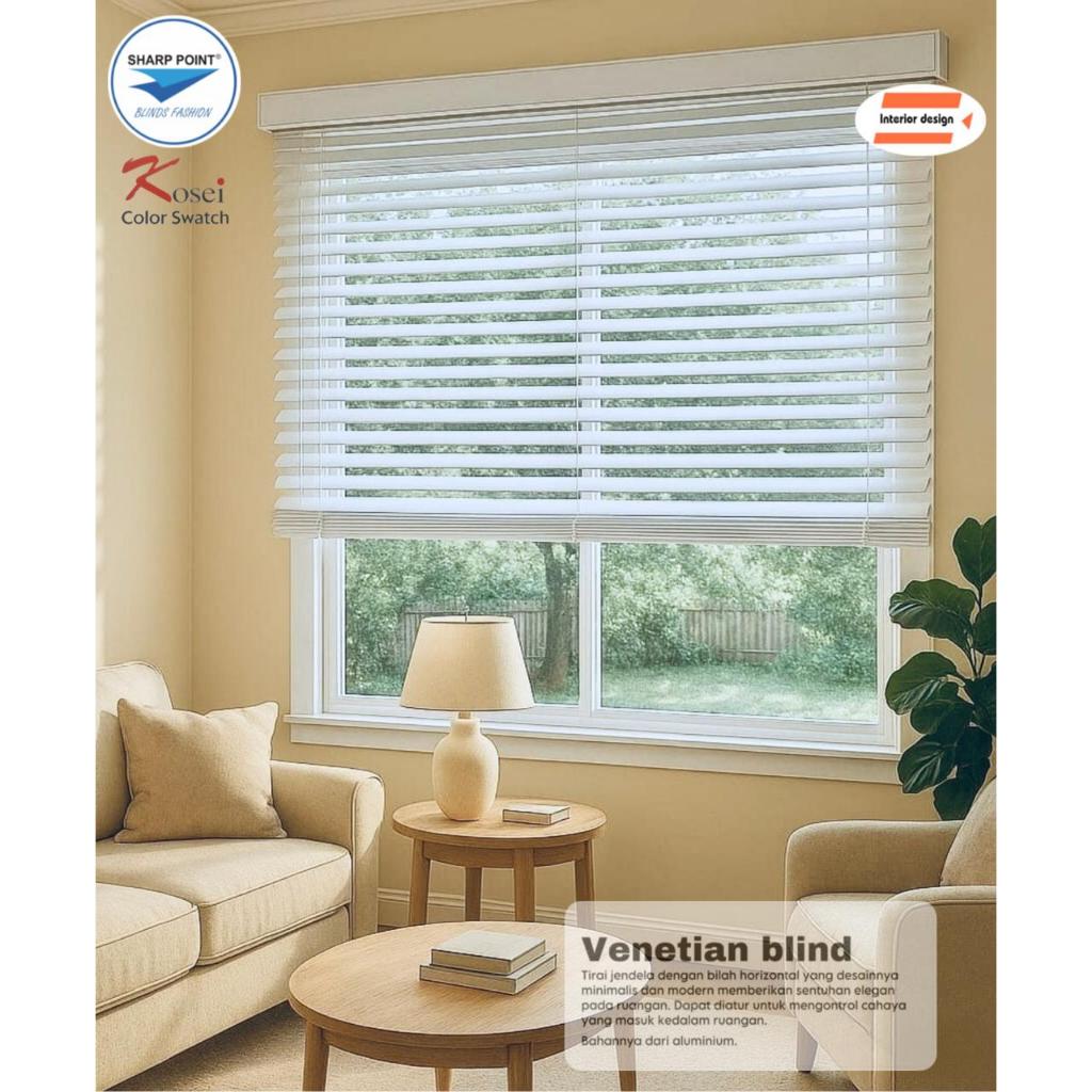 Venetian Blind / Roller Blind / Horizontal Blind / Tirai gulung / Kerai sharp point
