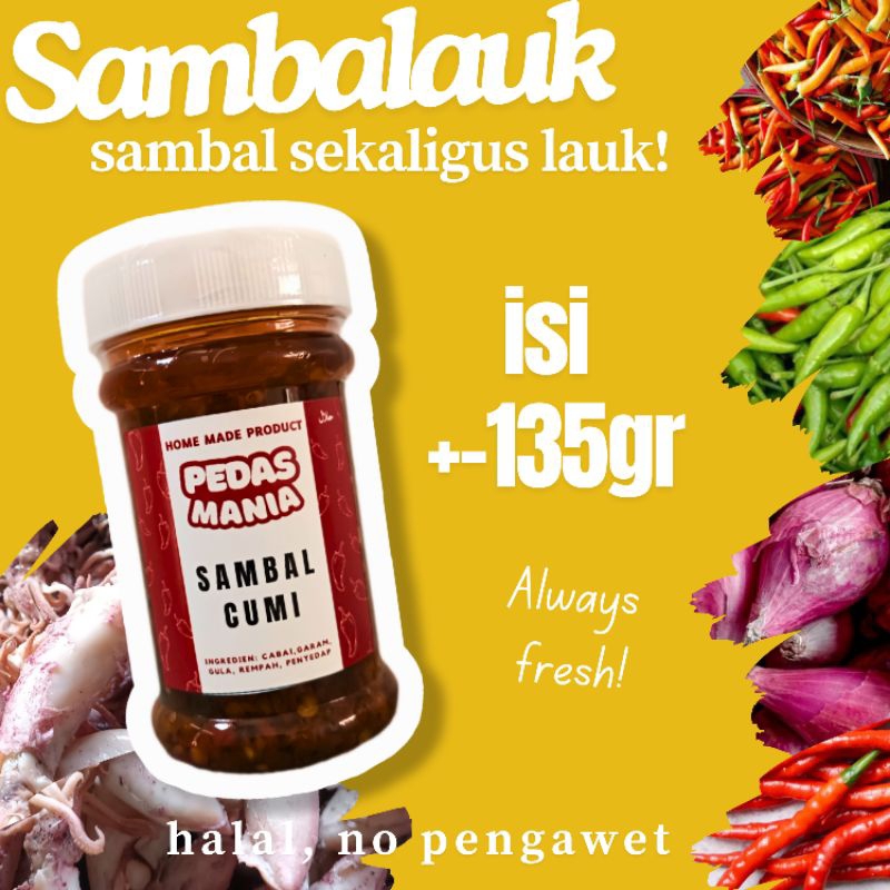

SAMBAL CUMI | LAUK MELIMPAH | ISI 135GR