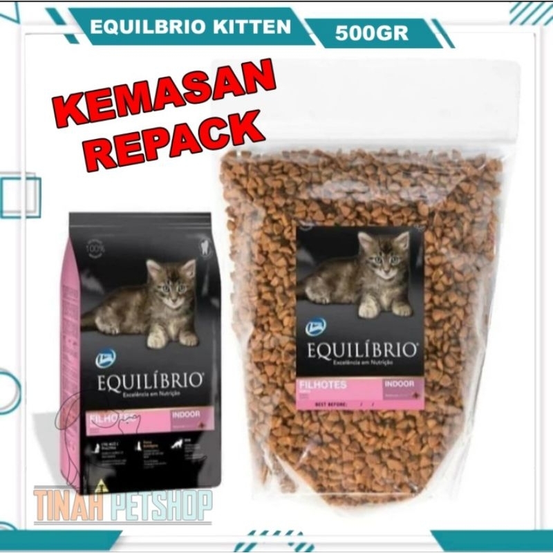 EQUILIBRIO KITTEN 500 Gram Repack - makanan kucing equilibrio kitten repack