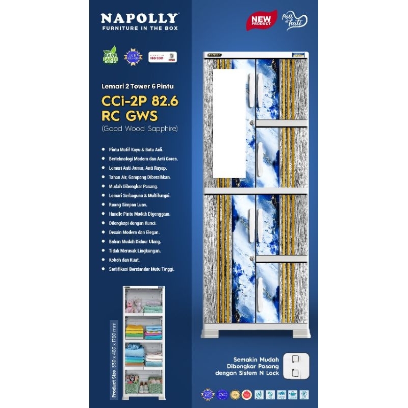 Lemari pakaian Lemari Baju Napolly