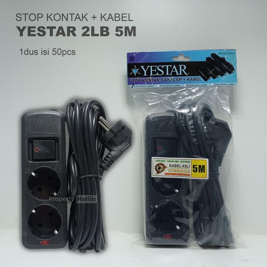 Stop kontak arde Yestar plus kabel SNI