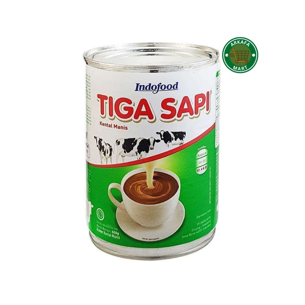 

Tiga Sapi Susu Krimer Kental Manis Kaleng 490gr