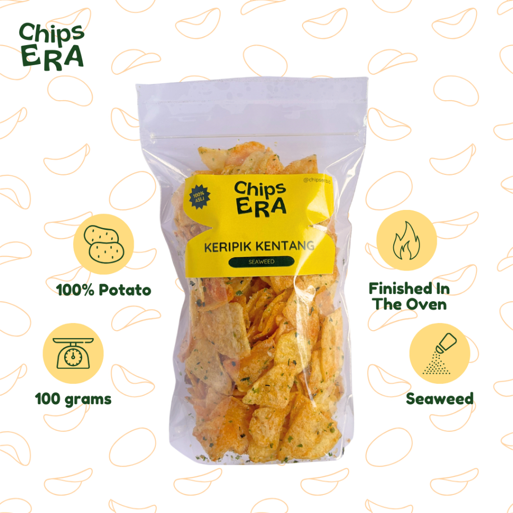 

Keripik Kentang Asli kripik kentang - Rasa Seaweed rumput laut 100 gram | Chipsera.id