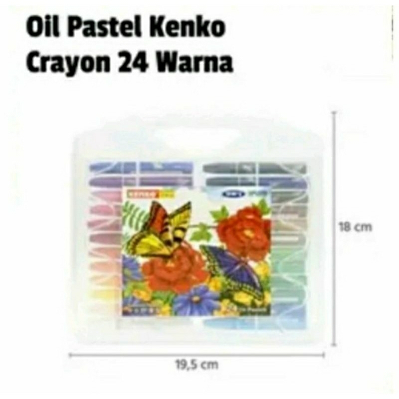 

Kenko Oil Pastel 24 Warna/Crayon Kenko 24 Warna1 Set-Garden Original