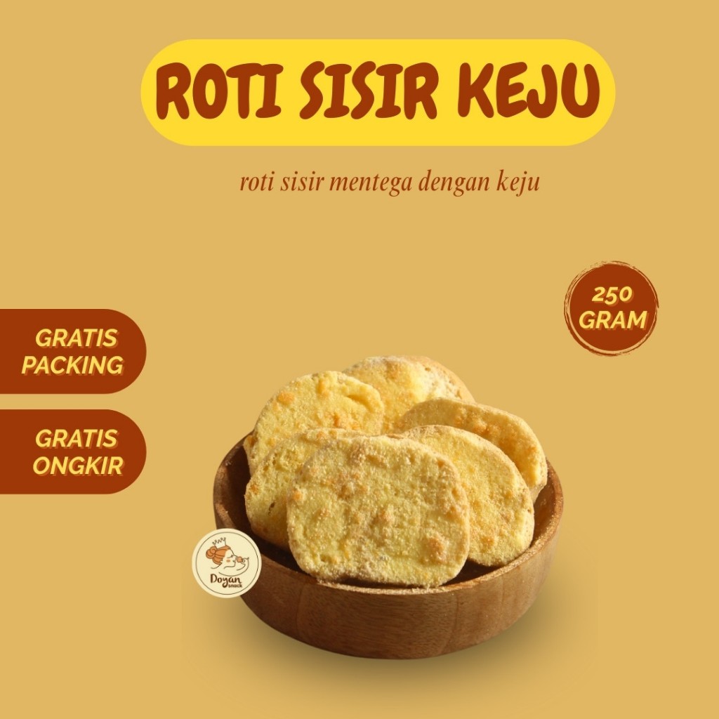 

ROTI SISIR KEJU / BAGELEN SISIR KEJU 250GR