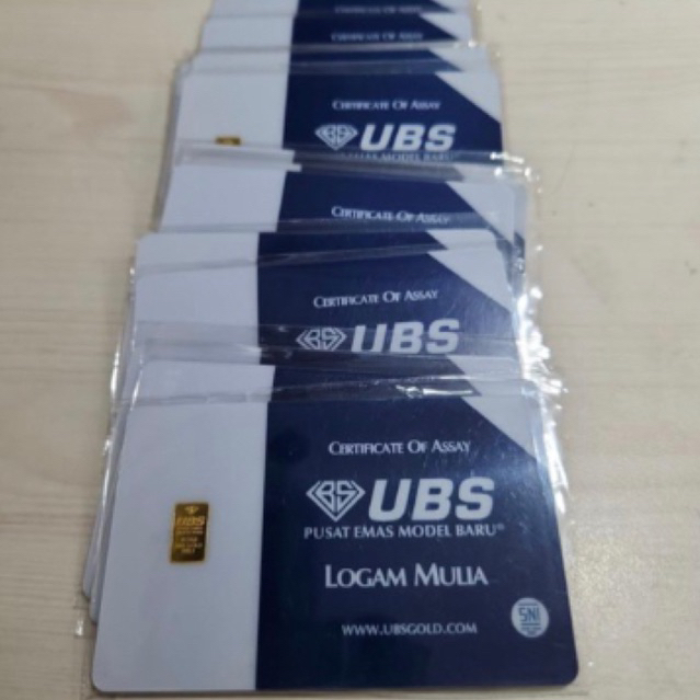 Emas UBS 0.5 gram Logam Mulia 24K Batangan 0,5