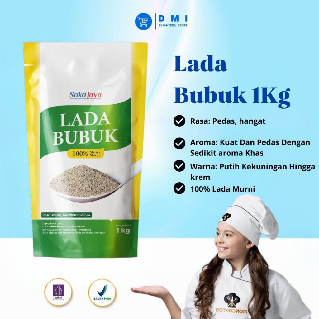 

Lada Bubuk Original / Merica bubuk Original / Quality Premium - 1KG