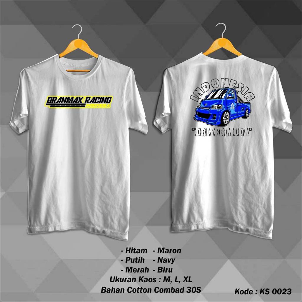 Kaos Grand Max Indonesia Driver Muda | Tshirt Best Seller | Desain Tema Grand Max