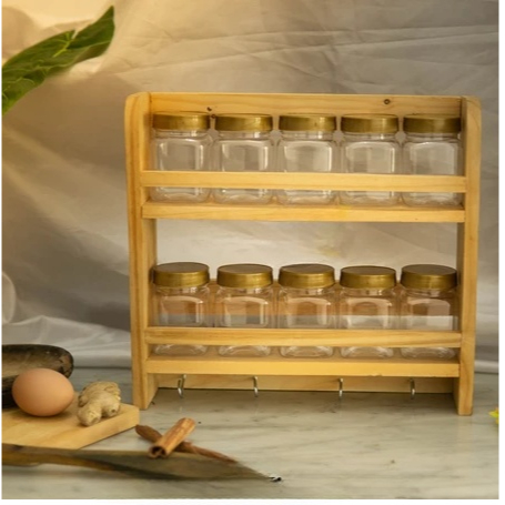 Rack Bumbu Dapur Toples Rak Gantungan Perabotan Dapur Minimalis Serbaguna