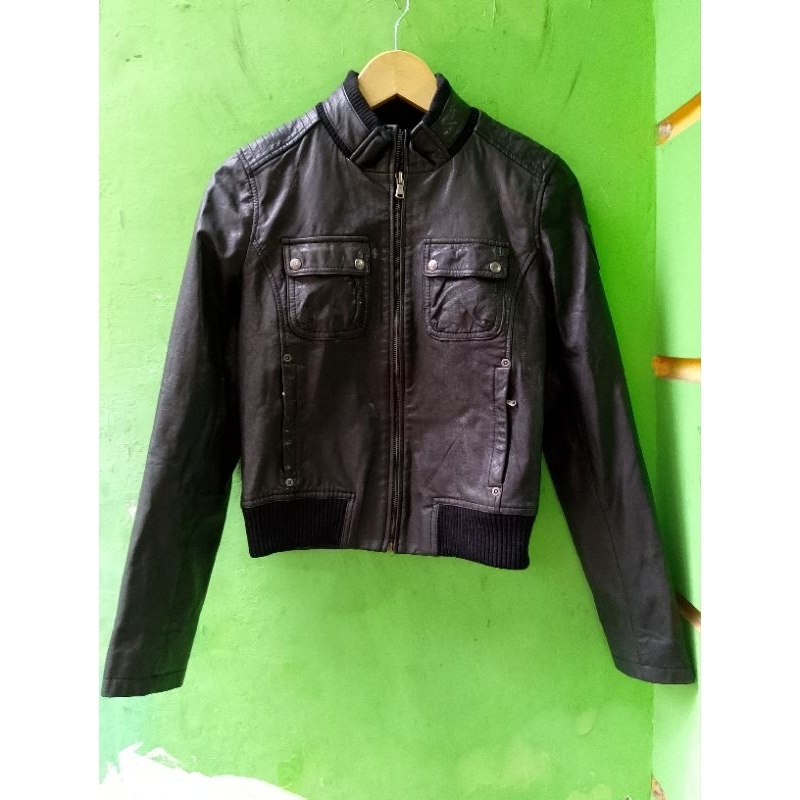 Jaket Biker Kulit Domba EXR