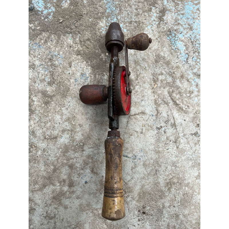 Bor Tangan Manual Jadul, Kecil