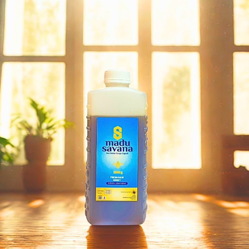 

MADU SAVANA Honey 1Kg | ORIGINAL HUTAN DORSATA Murni Asli Tanpa Campuran Kimia Sudah Bpom Halal