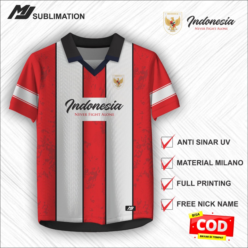 Jersey Vintage Indonesia Jersey Retro Indonesia Full Printing