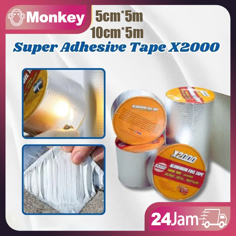 Lakban Super Kuat X2000 5m Super Tape X2000 Super Lengket Super Waterproof Lakban Anti Bacor Untuk S