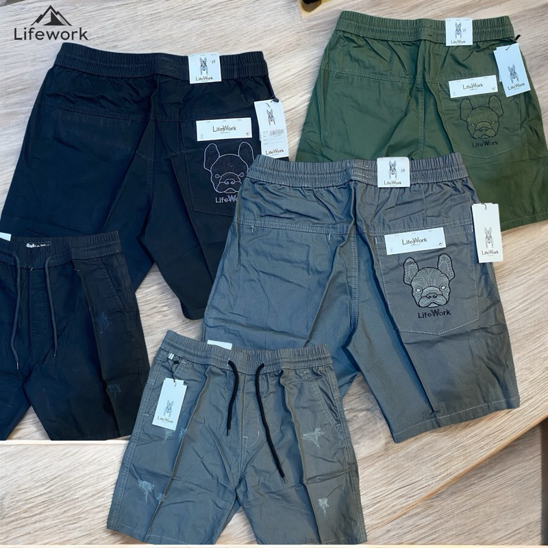 celana pendek kolor pria lifeworkk / boardshort distro original