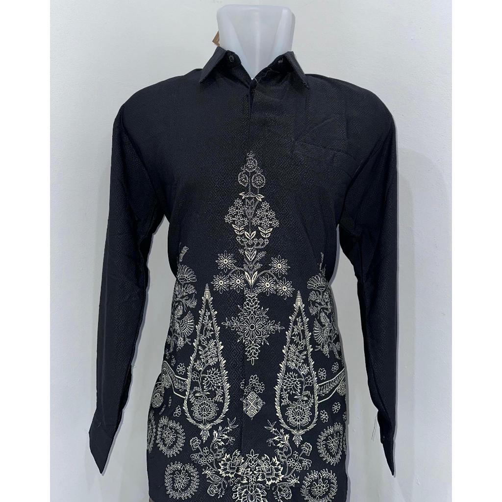 Kemeja pria lengan panjang, Batik pria furing dobby, Batik kerja pria bahan dobby adem , Kemeja bati