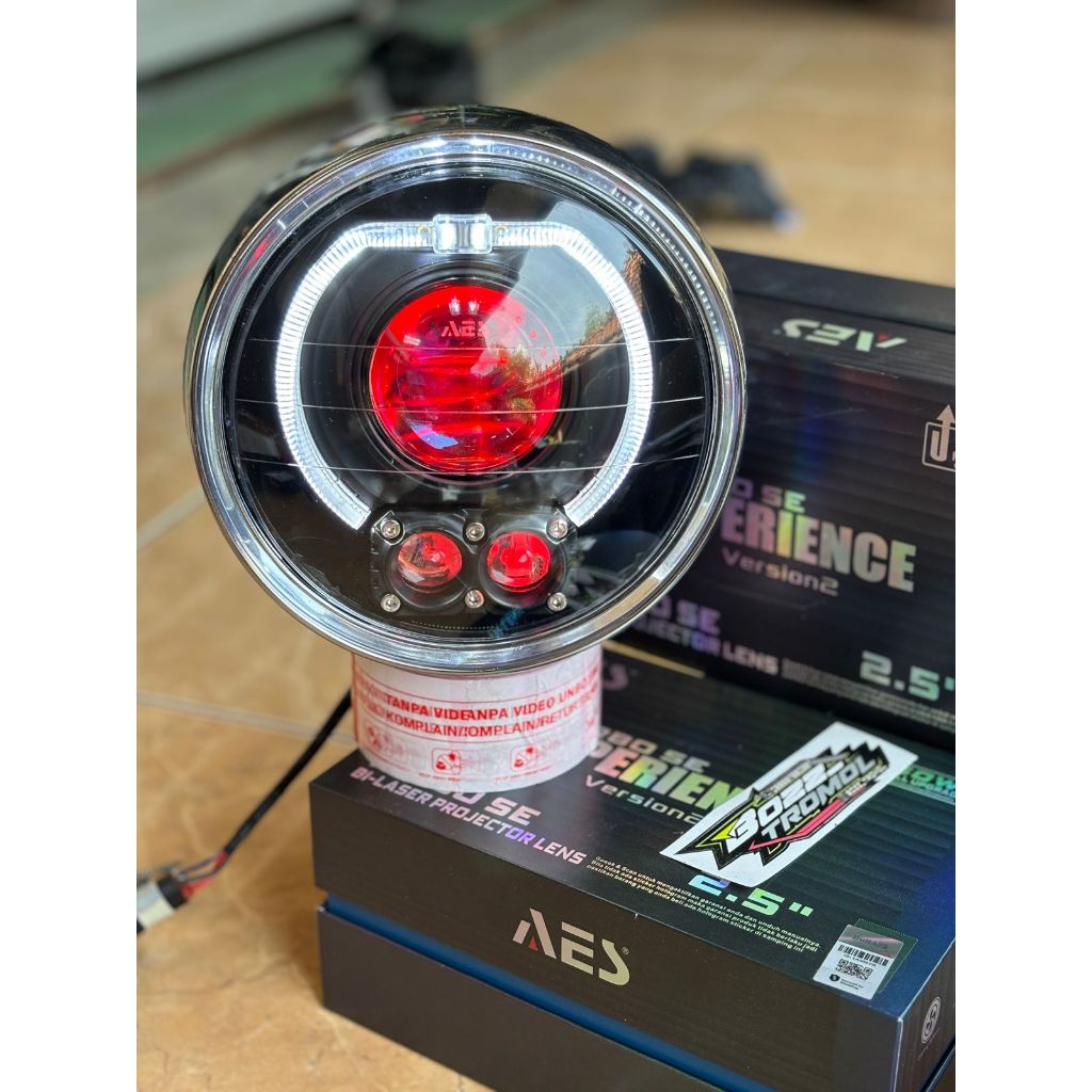 Biled LAMPU BILED TIGER /BILED AES TURBO+MINI LASER SET RELAY PNP TIREV (BARONG) aes turbo experienc