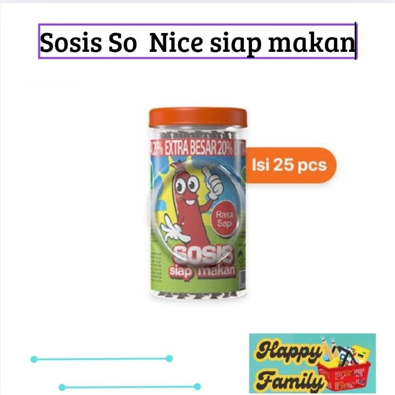 

Sosis So nice Rasa Sapi Isi 25 Pcs