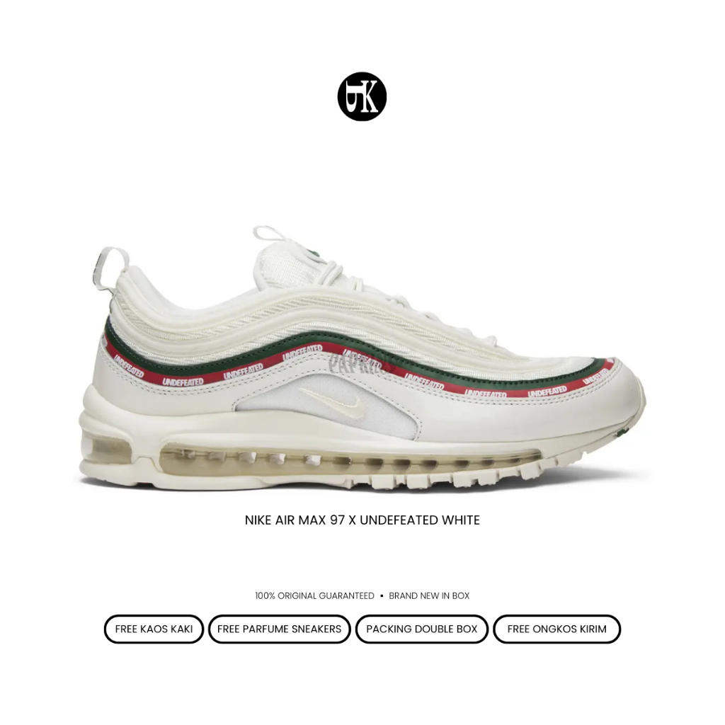 Sepatu Nike Air Max 97 X Undefeated White Brand New in Box