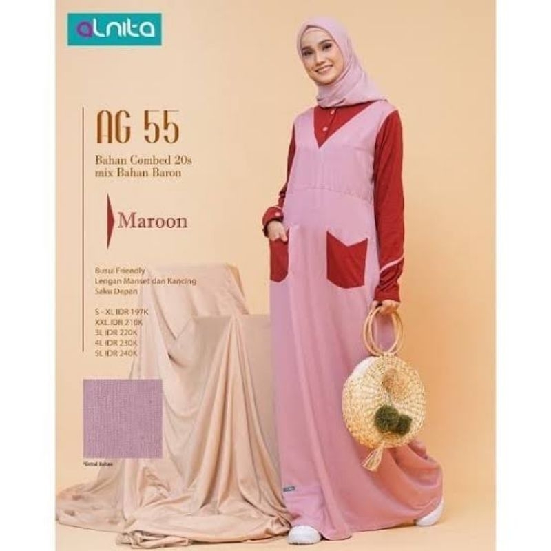 ALNITA AG 55 GAMIS DEWASA KAOS