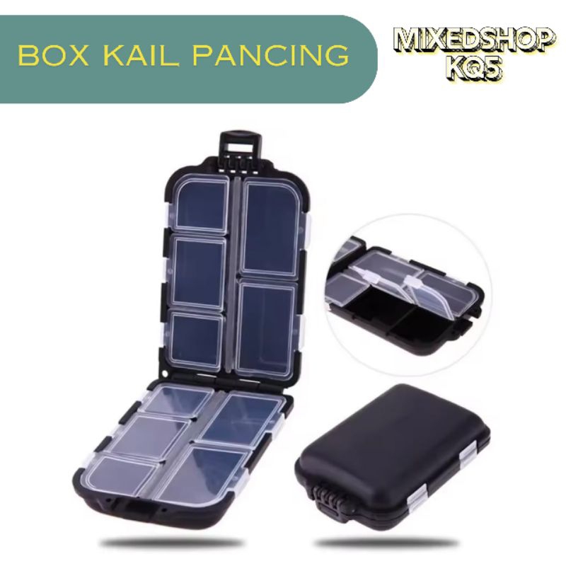 BOX KAIL PANCING MINI || KOTAK KAIL PANCIN
|| FISHING MINI HOOK 10 STORAGE COMPARTEMENT