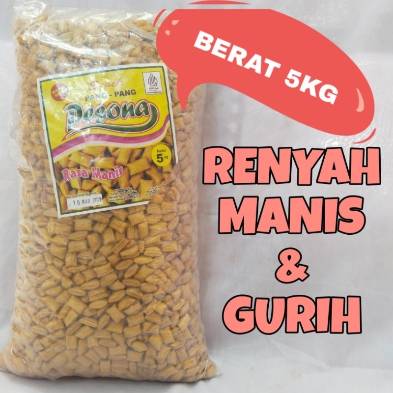 

Kue Pang-Pang 5kg / Panggang Satu bal / Kue Pang-Pang Manis Gurih