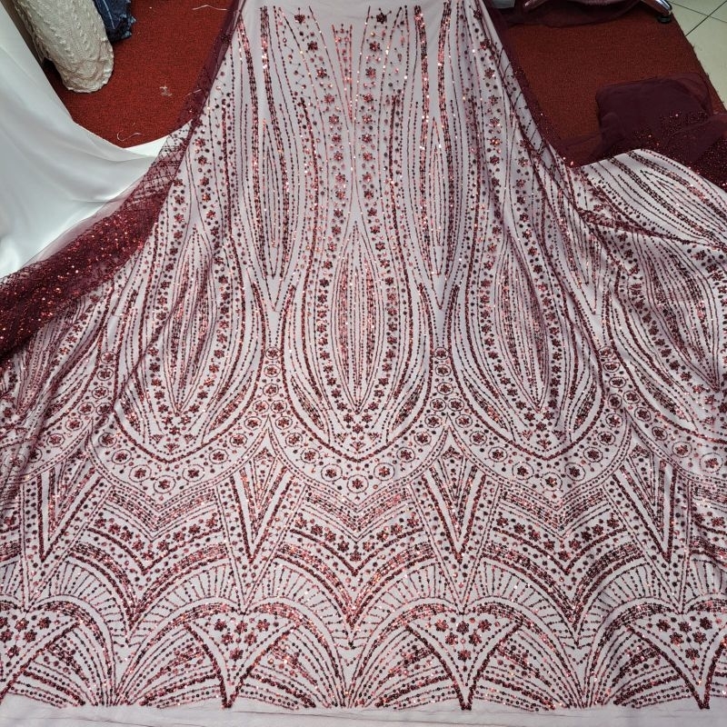 PromoBahan kain kebaya tulle full payet/kain kebaya full payet//kebaya wanita mewah