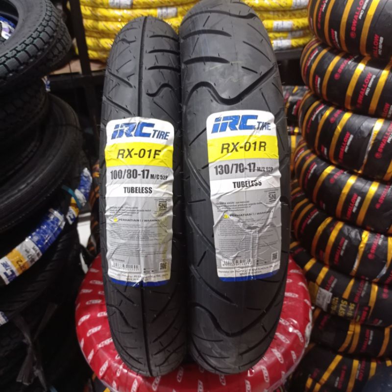 BAN CB 150 IRC 100/80-17, 130/70-17 RX01 IRC ORIGINAL 100%