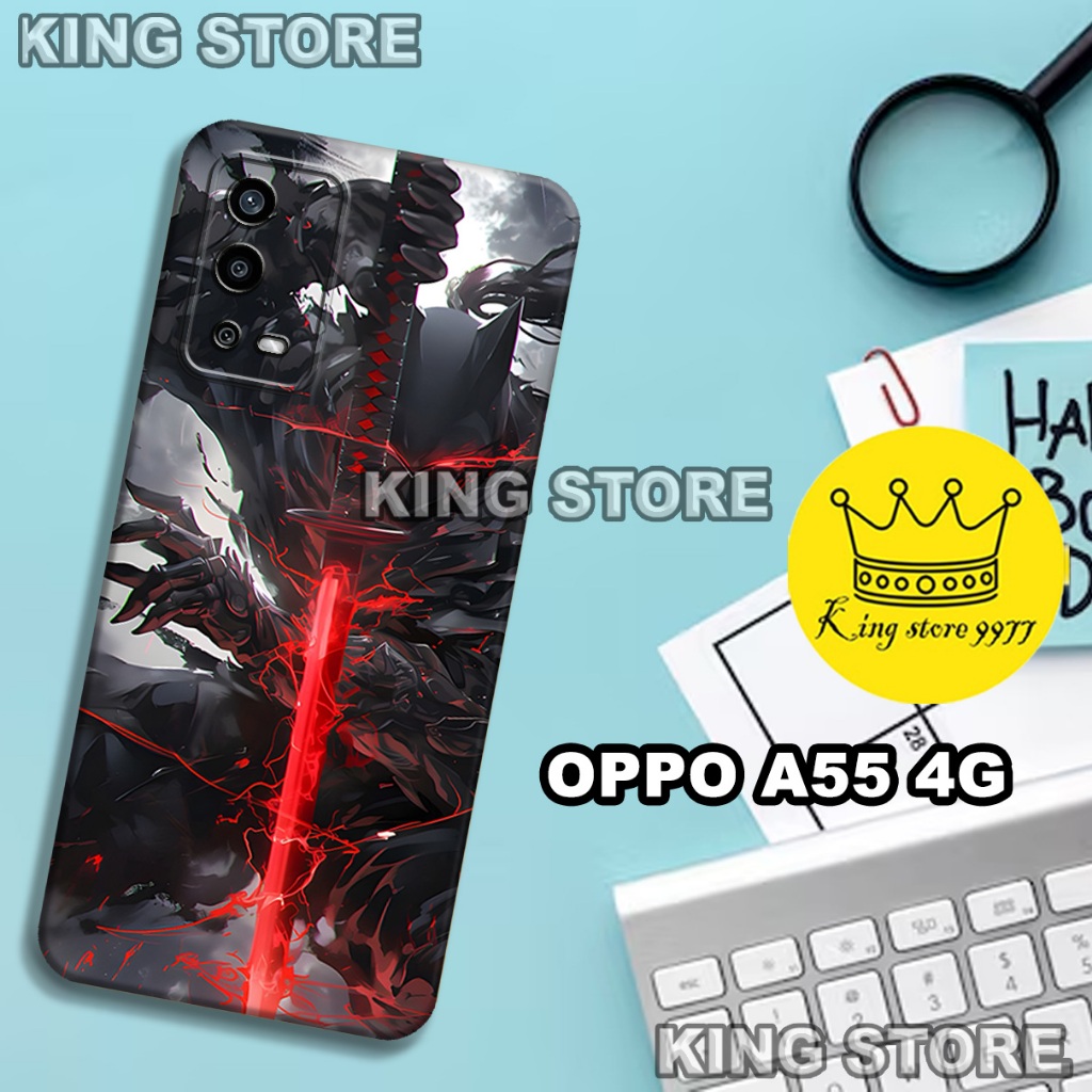 (KS13)  Softcase karet untuk OPPO A55 Motif gambar karakter Robot/casing OPPO A55 terbaru/kesing hp/