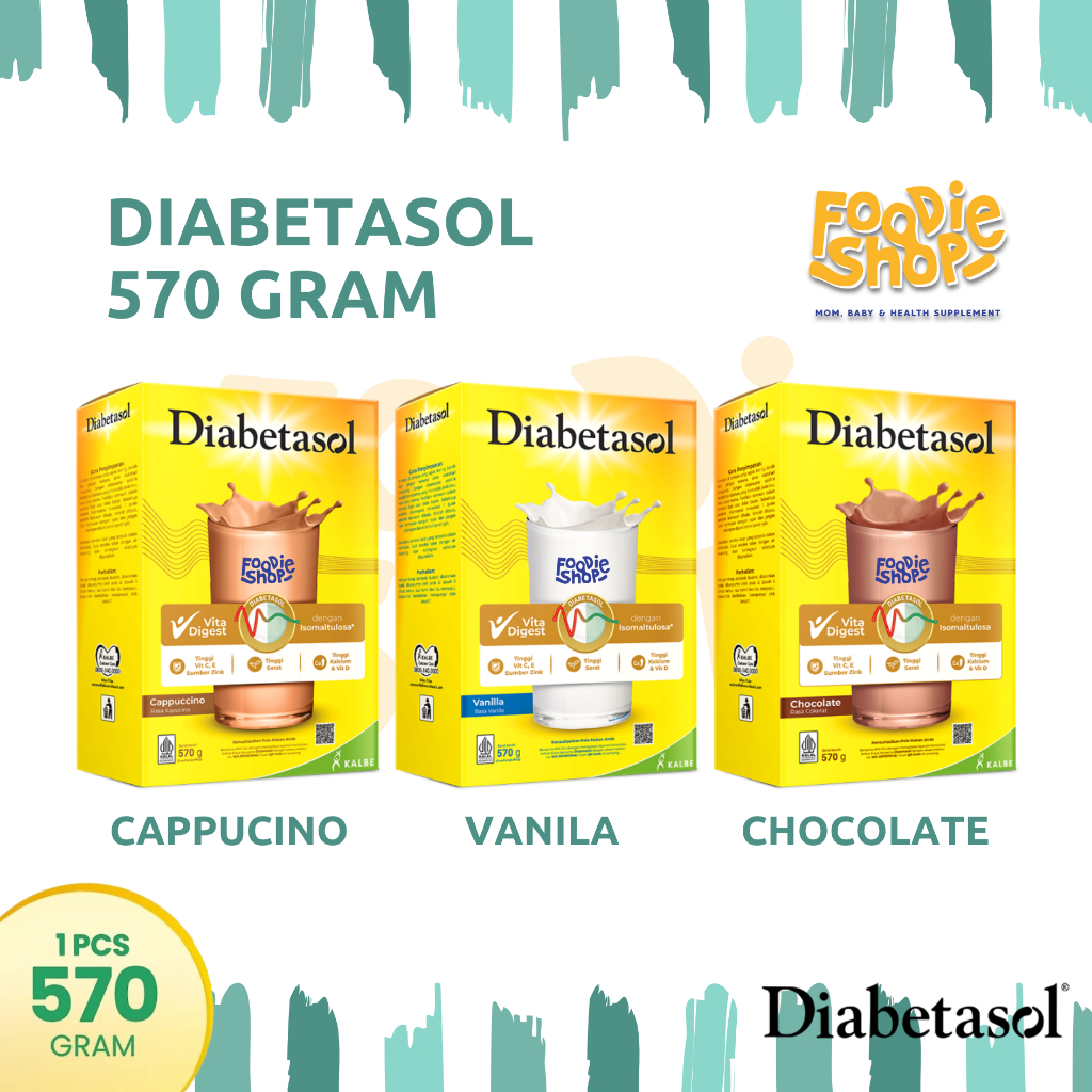 

Diabetasol 570g Coklat / Vanila Susu Nutrisi Khusus Diabetes