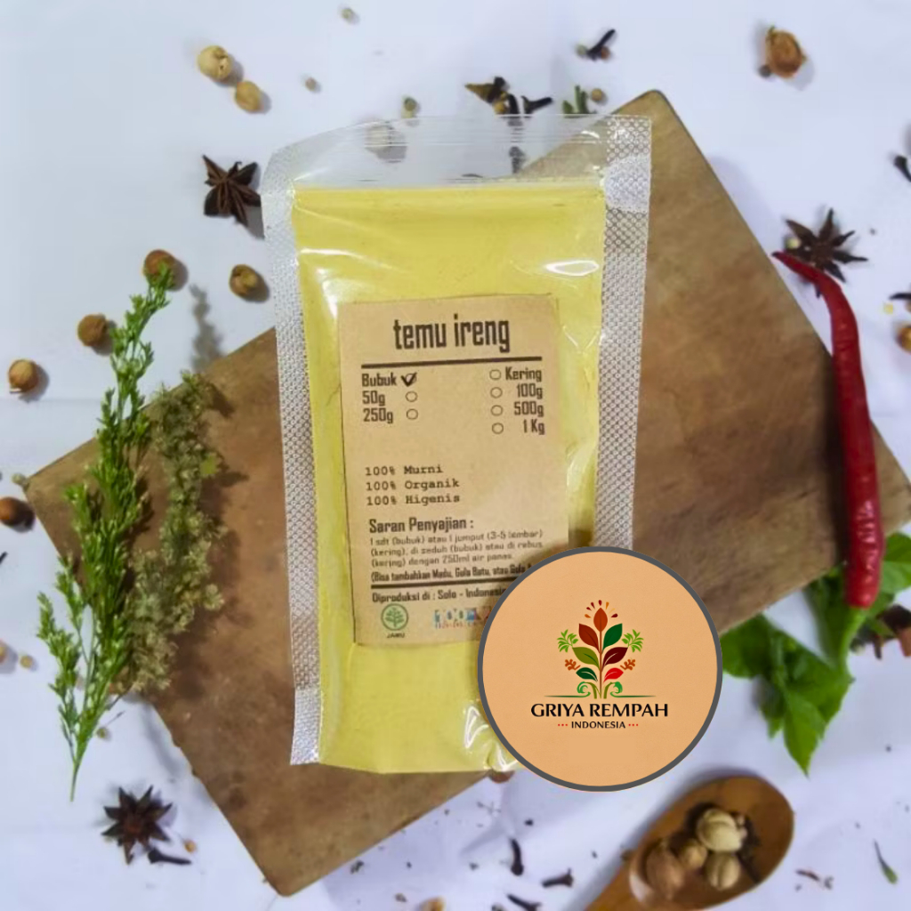 

TEMU IRENG BUBUK 250 GRAM Temu Hitam Erang Rempah Herbal Simplisia Alami Ramuan Jamu Tradisional Curcuma Aeruginosa untuk Nafsu Makan Pencernaan dan Daya Tahan Tubuh Lotong